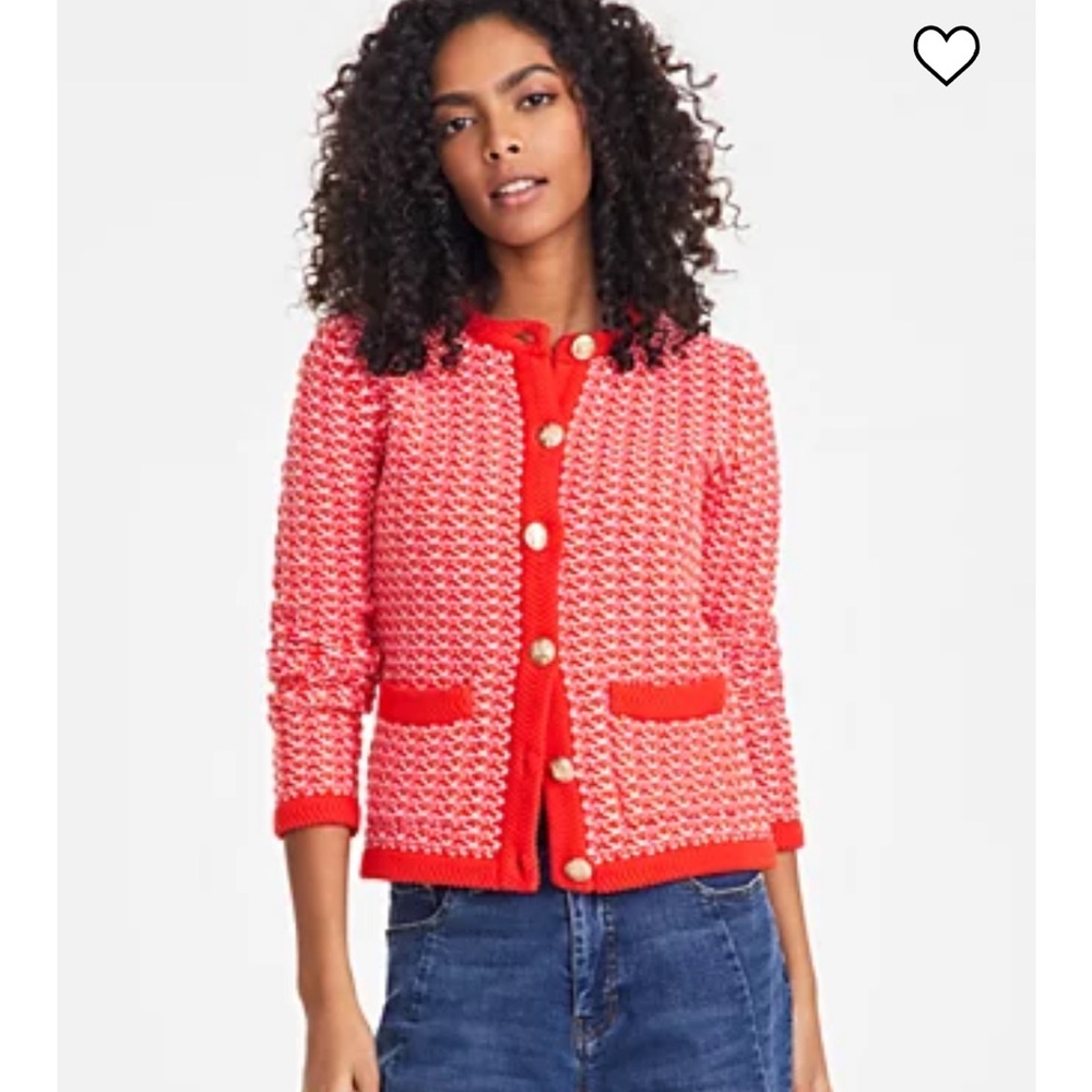On 34th Women's Patterned Jacquard Cardigan size XL